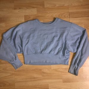 Blue tna cropped sweatshirt